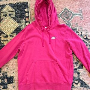 Nike Women's Fuchsia Hoodie Sweater